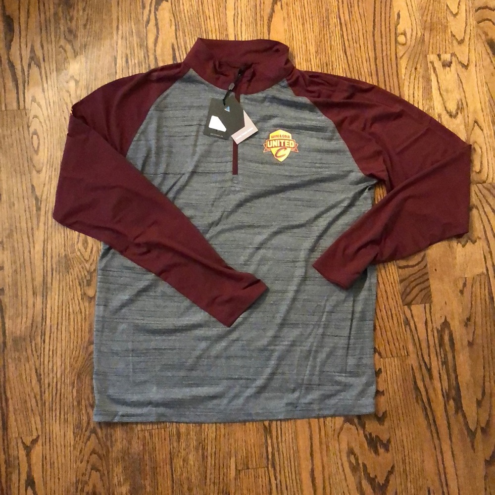Cleveland Cavs wine and gold 1/4 zip